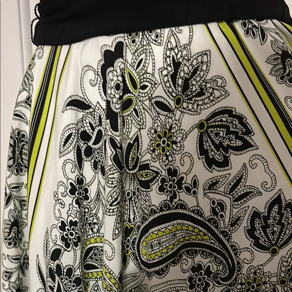 Eliza J Black and Green Maxi Dress-NWOT - Picture 3 of 6